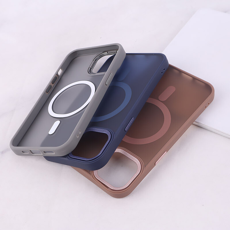 قاب PC مگ سیف آیفون iPhone 13 / 14 پشت مات محافظ لنز متال - 5