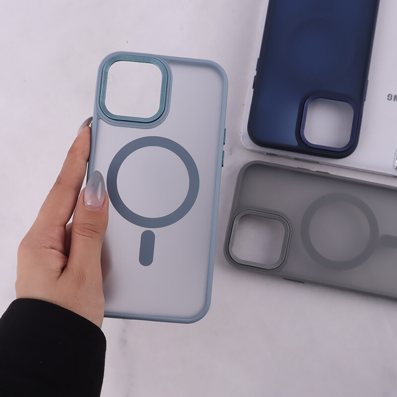 قاب PC مگ سیف آیفون iPhone 13 Pro Max پشت مات محافظ لنز متال - 4