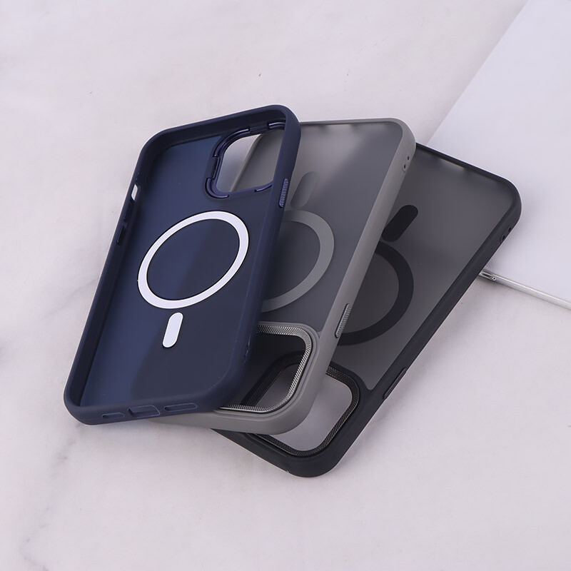 قاب PC مگ سیف آیفون iPhone 13 Pro Max پشت مات محافظ لنز متال - 5