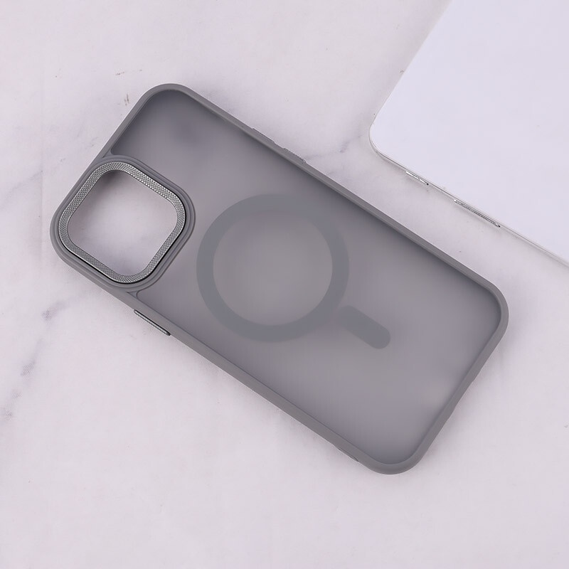 قاب PC مگ سیف آیفون iPhone 13 Pro Max پشت مات محافظ لنز متال - 6