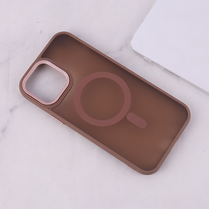 قاب PC مگ سیف آیفون iPhone 13 Pro Max پشت مات محافظ لنز متال - 7