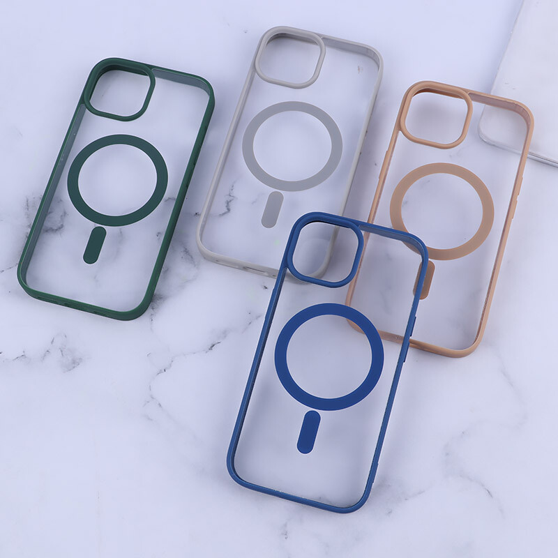 قاب PC مگ سیف آیفون iPhone 15 دور رنگی