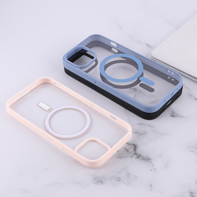 قاب PC مگ سیف آیفون iPhone 15 دور رنگی - 6