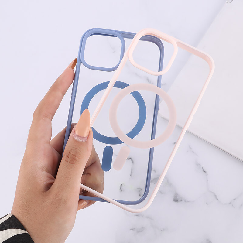 قاب PC مگ سیف آیفون iPhone 15 دور رنگی - 7