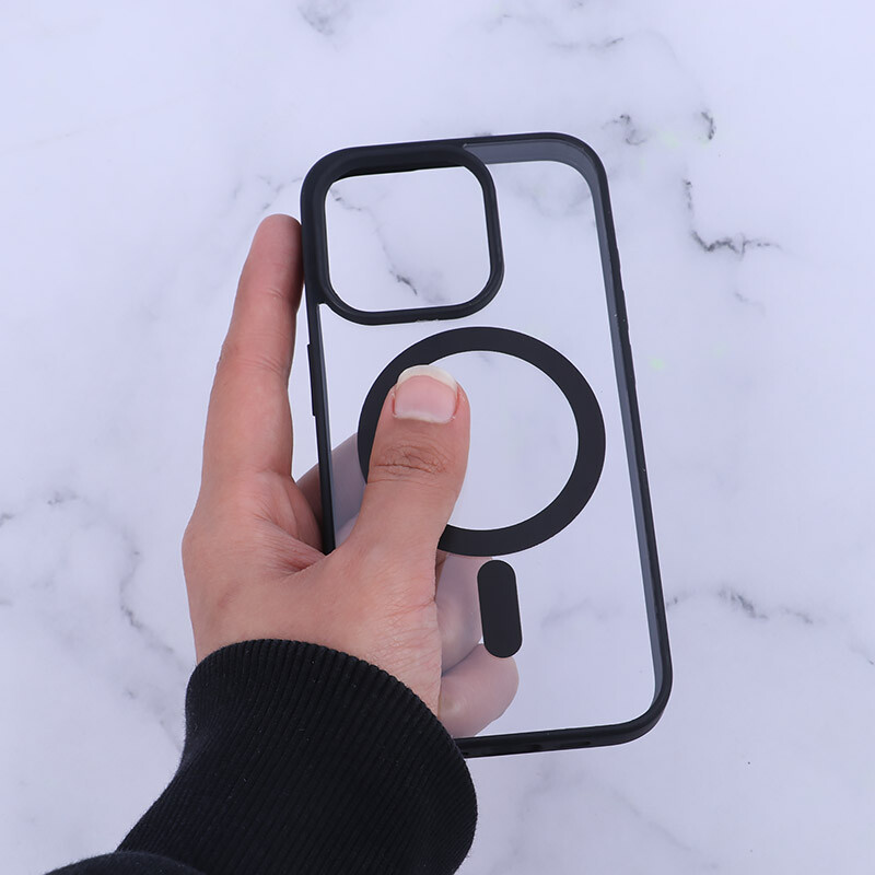 قاب PC مگ سیف آیفون iPhone 15 Pro دور رنگی - 3