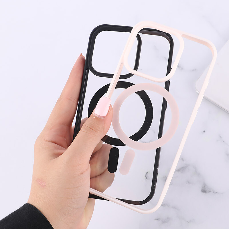 قاب PC مگ سیف آیفون iPhone 16 Pro دور رنگی - 7