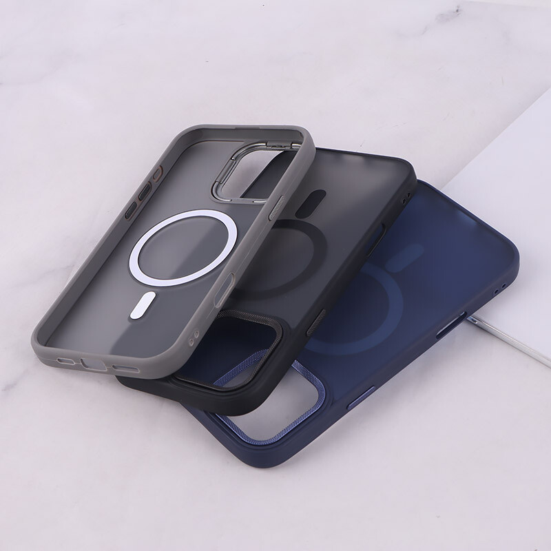 قاب PC مگ سیف آیفون iPhone 16 Pro Max پشت مات محافظ لنز متال - 6