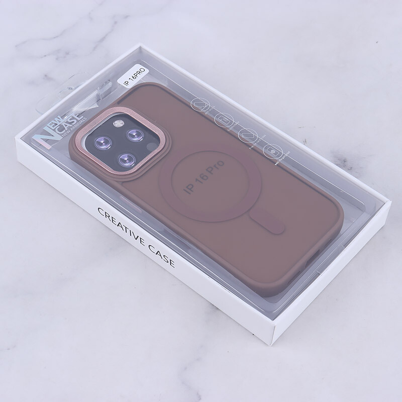 قاب PC مگ سیف آیفون iPhone 16 Pro پشت مات محافظ لنز متال - 3