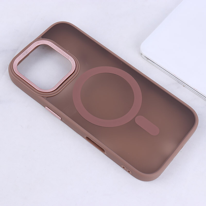 قاب PC مگ سیف آیفون iPhone 16 Pro پشت مات محافظ لنز متال - 8