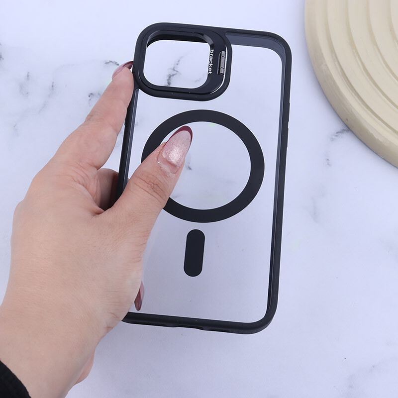 قاب PC مگ سیف Bracket آیفون iPhone 11 Pro استندشو با محافظ لنز رینگی - 2