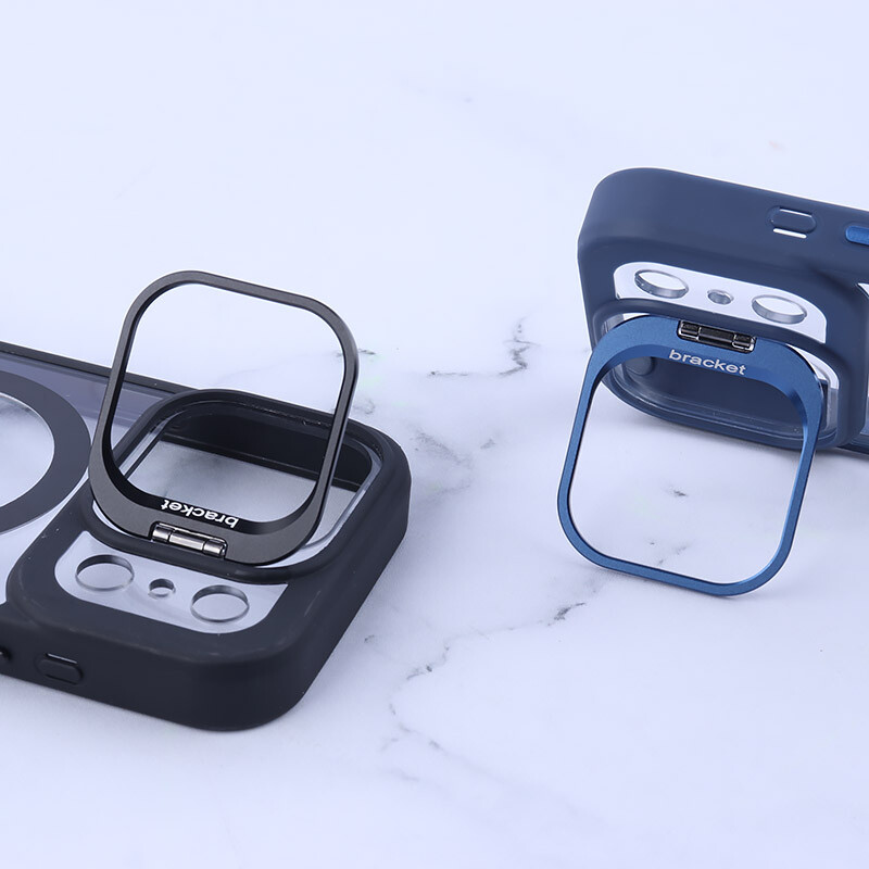 قاب PC مگ سیف Bracket آیفون iPhone 17 Pro استندشو با محافظ لنز رینگی - 7