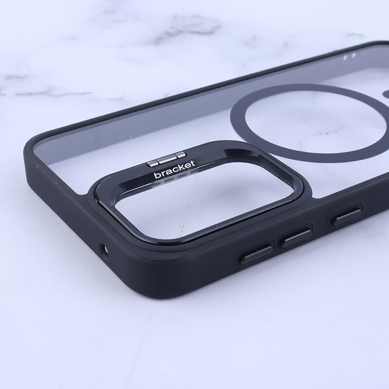 قاب PC مگ سیف Bracket سامسونگ Galaxy S23 FE 5G استندشو با محافظ لنز رینگی - 5