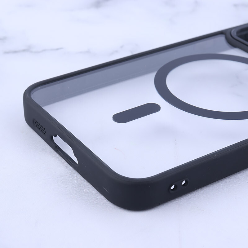 قاب PC مگ سیف Bracket سامسونگ Galaxy S23 FE 5G استندشو با محافظ لنز رینگی - 6