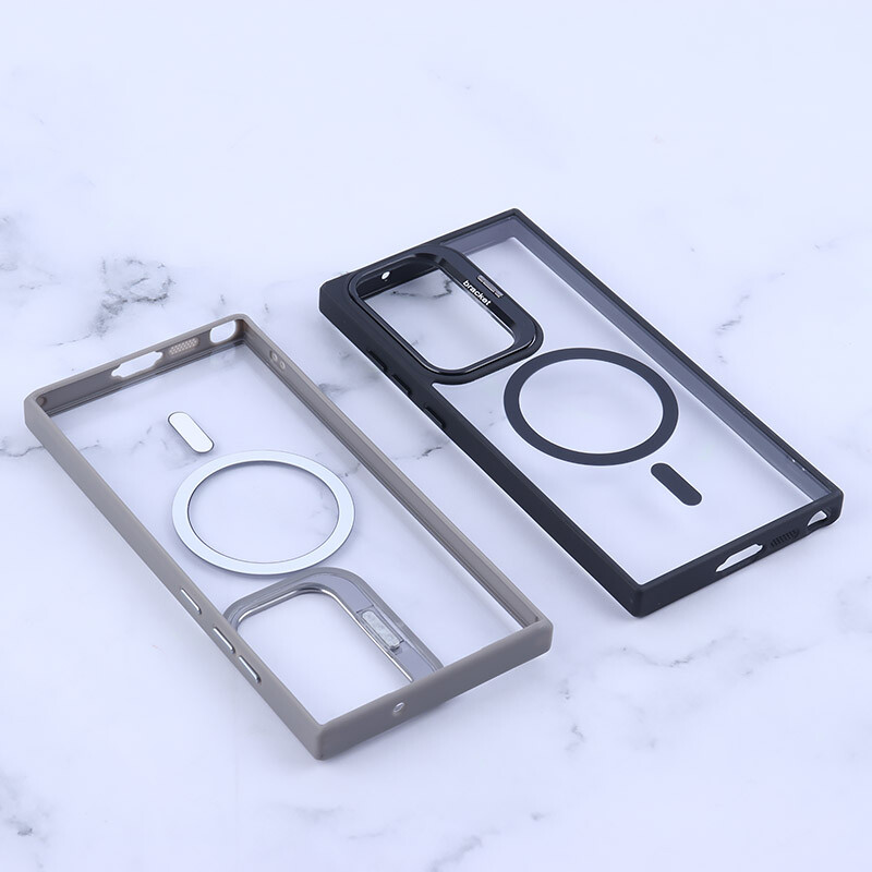 قاب PC مگ سیف Bracket سامسونگ Galaxy S23 Ultra استندشو با محافظ لنز رینگی - 6