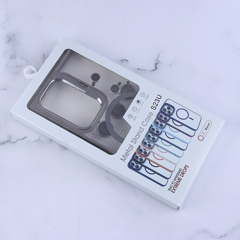 قاب PC مگ سیف Bracket سامسونگ Galaxy S23 Ultra استندشو با محافظ لنز رینگی - 8