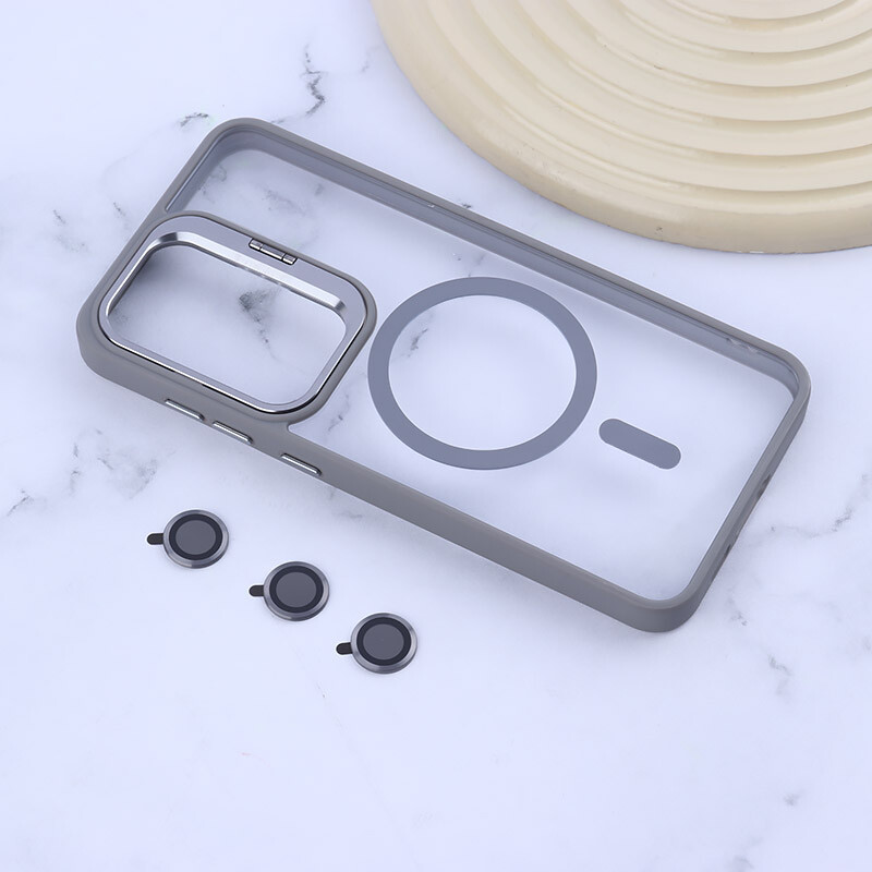 قاب PC مگ سیف Bracket سامسونگ Galaxy S24 FE استندشو با محافظ لنز رینگی - 2