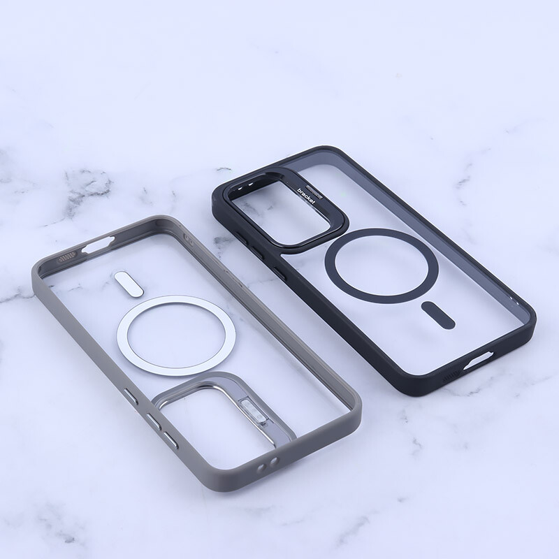 قاب PC مگ سیف Bracket سامسونگ Galaxy S24 FE استندشو با محافظ لنز رینگی - 6