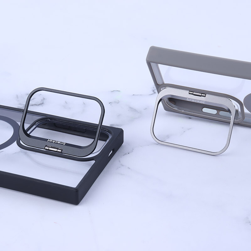 قاب PC مگ سیف Bracket سامسونگ Galaxy S24 Ultra استندشو با محافظ لنز رینگی - 4