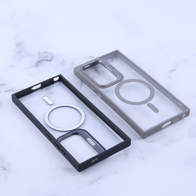 قاب PC مگ سیف Bracket سامسونگ Galaxy S24 Ultra استندشو با محافظ لنز رینگی - 6