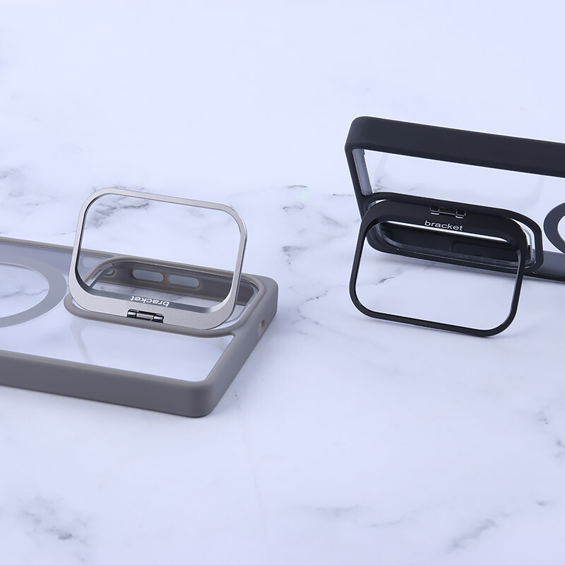 قاب PC مگ سیف Bracket سامسونگ Galaxy S25 Ultra استندشو با محافظ لنز رینگی - 5