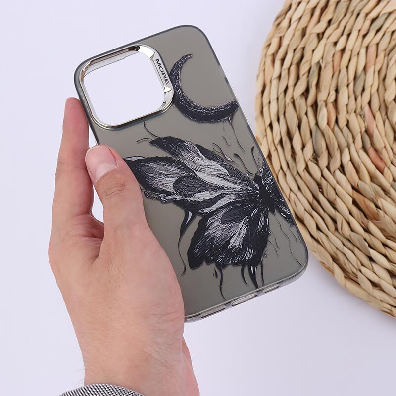 قاب PC More آیفون iPhone 13 Pro طرح ماه و پروانه - 2