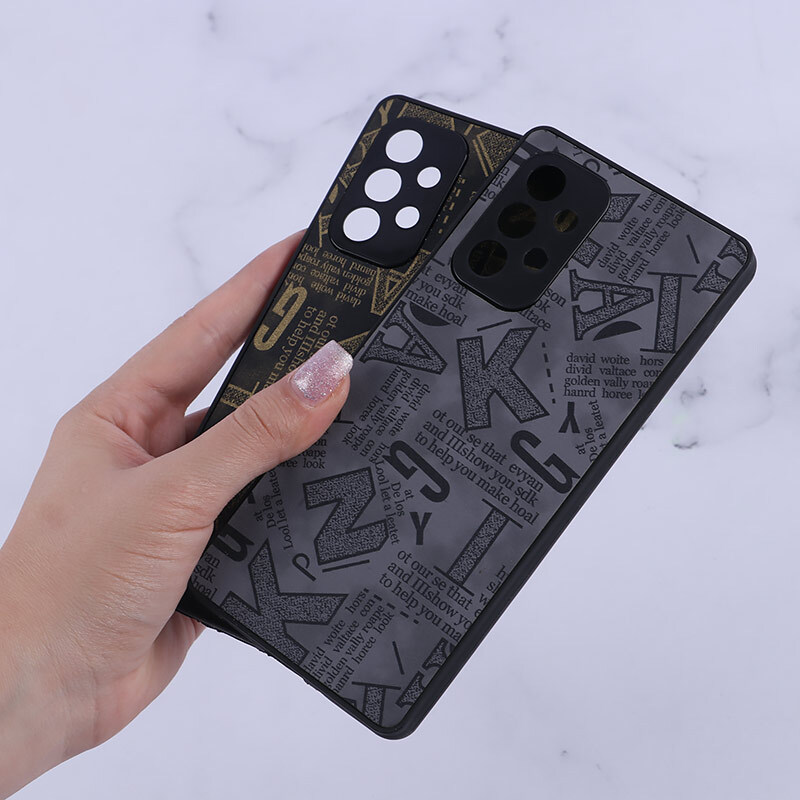 قاب PC سامسونگ Galaxy A33 5G طرح لاتین محافظ لنزدار - 4