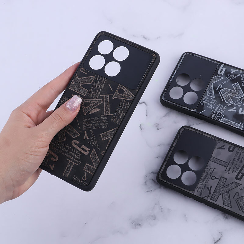 قاب PC شیائومی Poco X6 Pro طرح لاتین محافظ لنزدار - 3