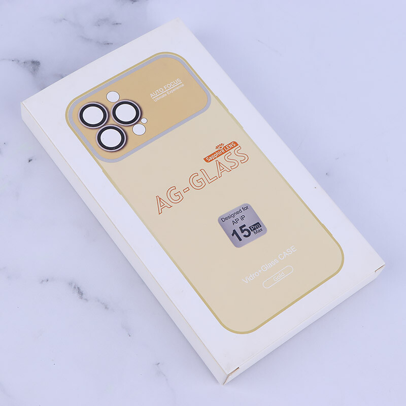 قاب پشت گلسی لیزری AG-GLASS آیفون iPhone 15 Pro Max محافظ لنزدار شیشه ای - 2