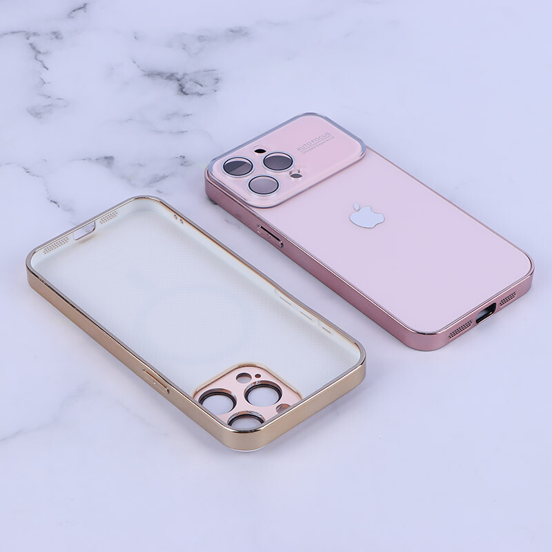 قاب پشت گلسی لیزری AG-GLASS آیفون iPhone 15 Pro Max محافظ لنزدار شیشه ای - 5