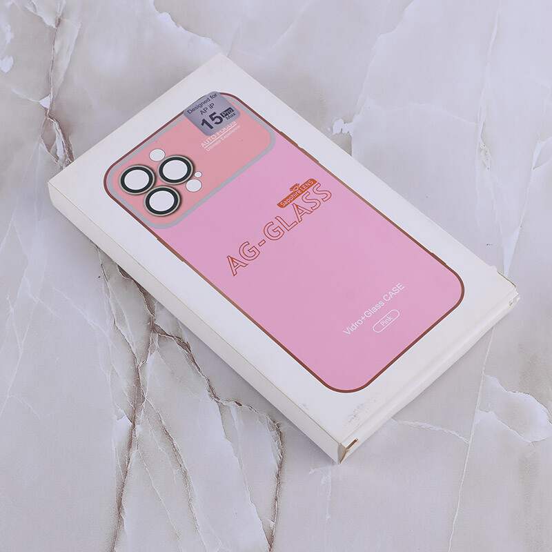 قاب پشت گلسی لیزری AG-GLASS آیفون iPhone 15 Pro Max محافظ لنزدار شیشه ای - 8