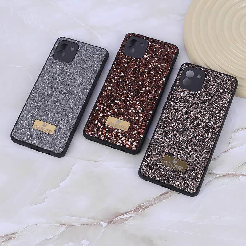 قاب شاینی Swarovski سامسونگ Galaxy A03 محافظ لنزدار