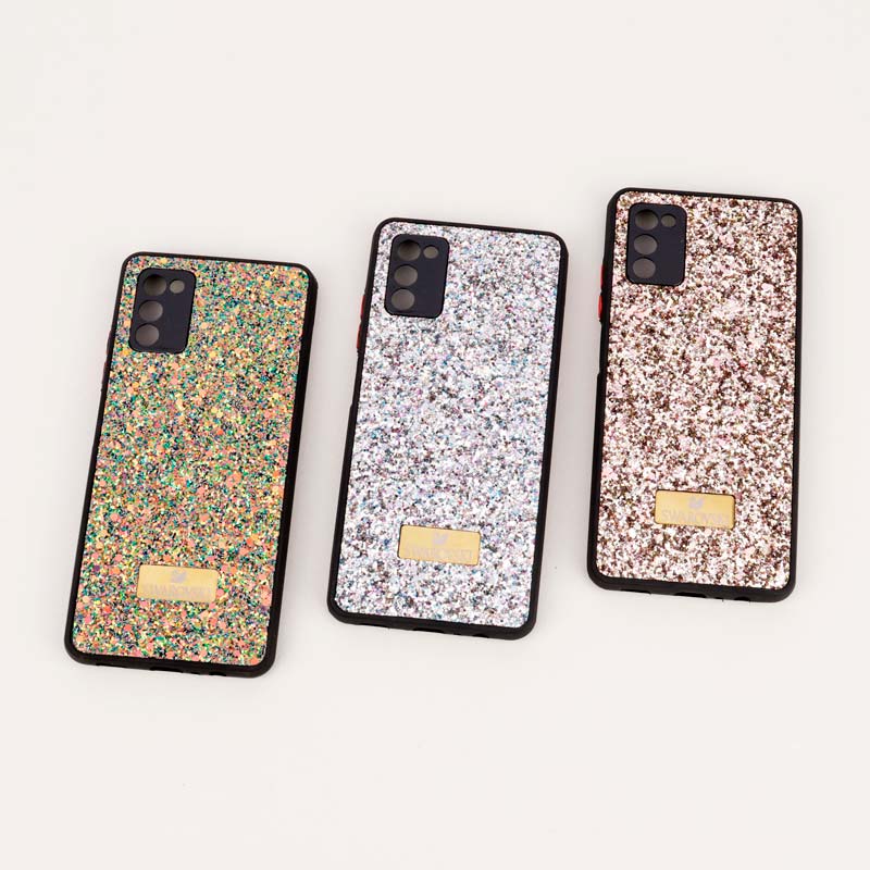 قاب شاینی Swarovski سامسونگ Galaxy A03s محافظ لنزدار - 3