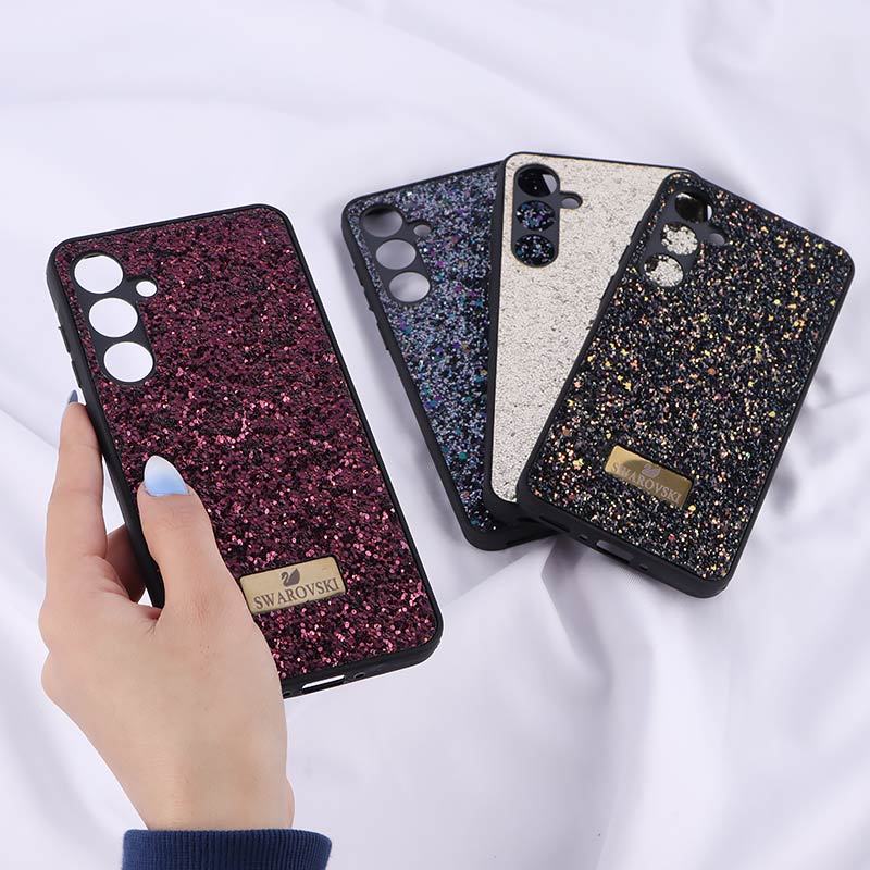 قاب شاینی Swarovski سامسونگ Galaxy A35 محافظ لنزدار - 2