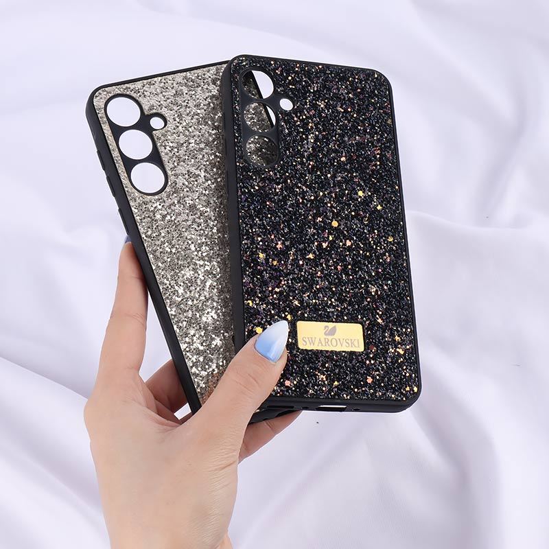 قاب شاینی Swarovski سامسونگ Galaxy A35 محافظ لنزدار - 4