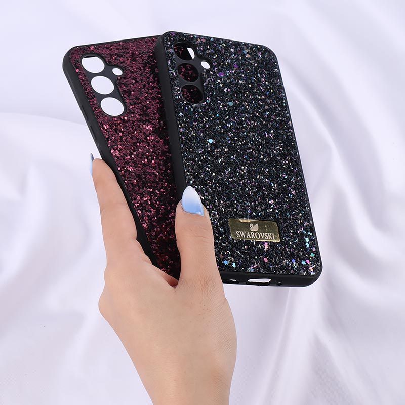 قاب شاینی Swarovski سامسونگ Galaxy A54 محافظ لنزدار - 4