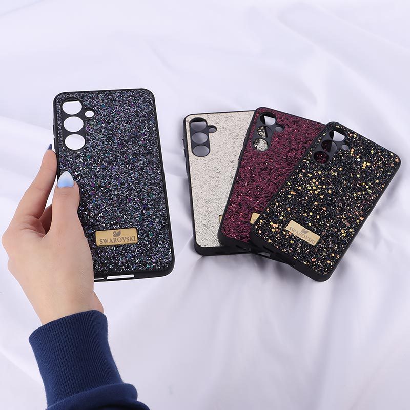 قاب شاینی Swarovski سامسونگ Galaxy A55 محافظ لنزدار - 2