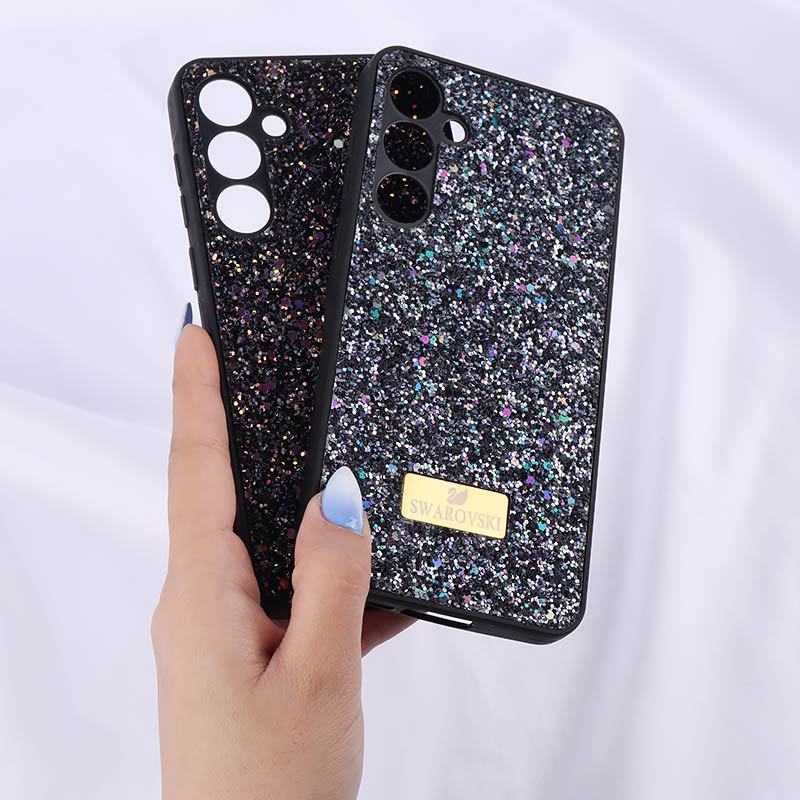 قاب شاینی Swarovski سامسونگ Galaxy A55 محافظ لنزدار - 4
