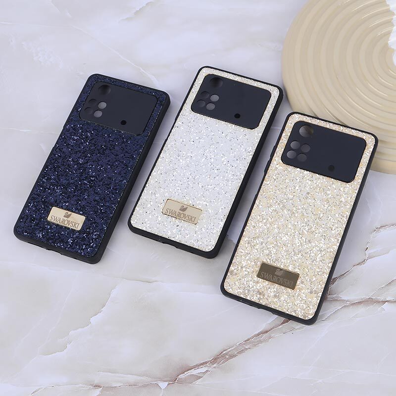 قاب شاینی Swarovski شیائومی Poco M4 Pro 4G محافظ لنزدار - 2
