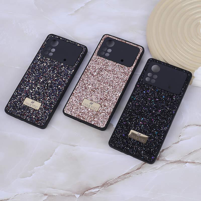 قاب شاینی Swarovski شیائومی Poco X4 Pro 5G محافظ لنزدار - 2