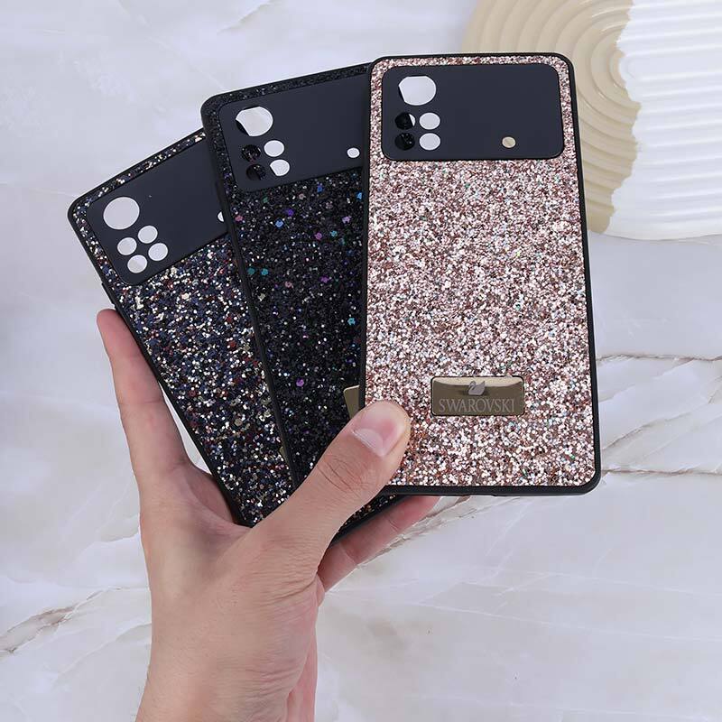 قاب شاینی Swarovski شیائومی Poco X4 Pro 5G محافظ لنزدار - 5