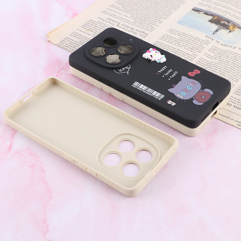 قاب شیائومی Redmi Note 14 Pro 5G عروسکی فانتزی محافظ لنزدار برجسته - 3