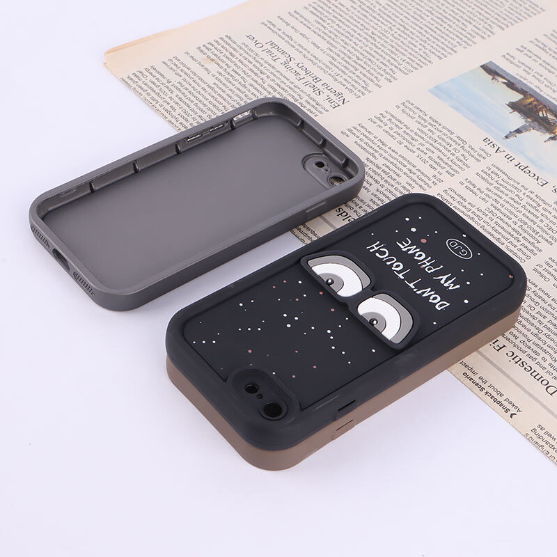 قاب سولید آیفون iPhone 7 / 8 / SE 2020 برجسته محافظ لنزدار - 3