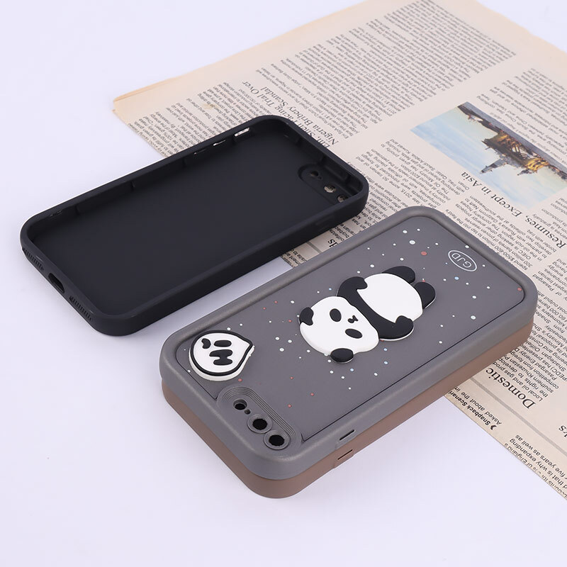 قاب سولید آیفون iPhone 7 Plus / 8 Plus برجسته محافظ لنزدار - 3