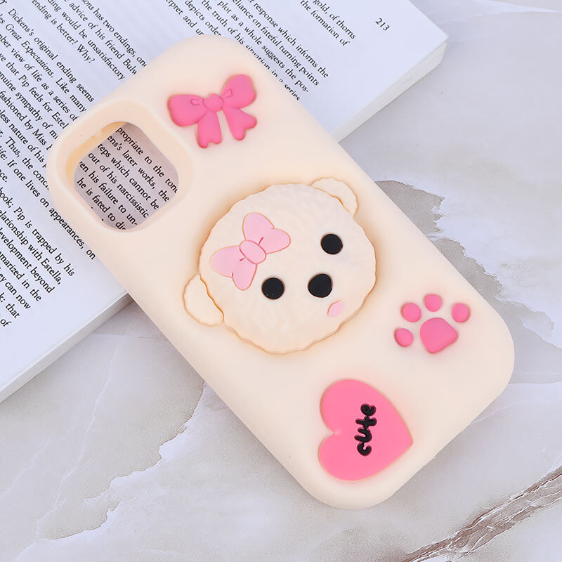 قاب سیلیکونی آیفون iPhone 11 پاپ سوکت دار طرح پودل - 5