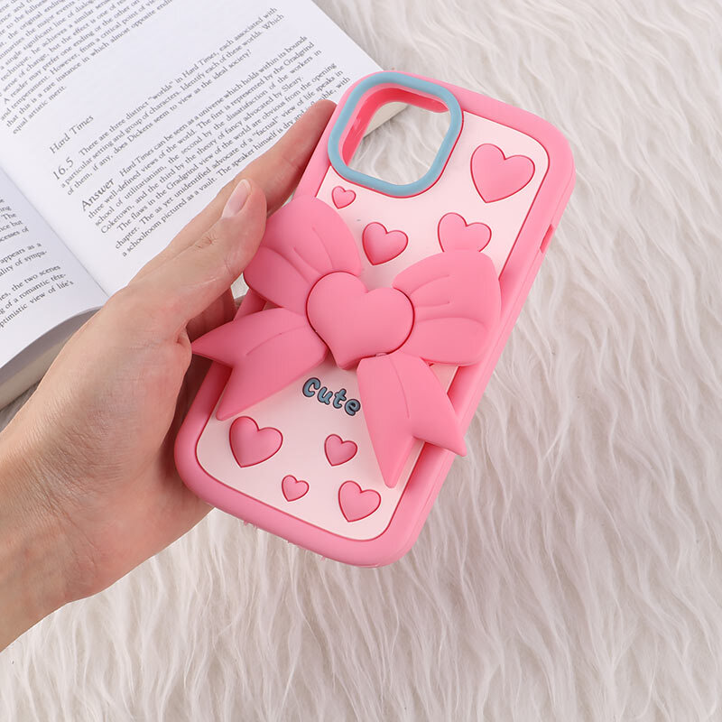 قاب سیلیکونی آیفون iPhone 13 / 14 پاپ سوکت دار طرح Cute - 2