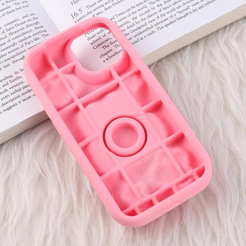 قاب سیلیکونی آیفون iPhone 13 / 14 پاپ سوکت دار طرح خرگوش - 3