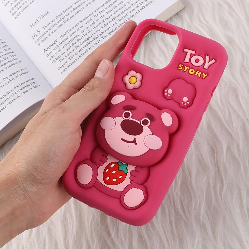 قاب سیلیکونی آیفون iPhone 13 / 14 پاپ سوکت دار طرح خرس Toy Story - 6