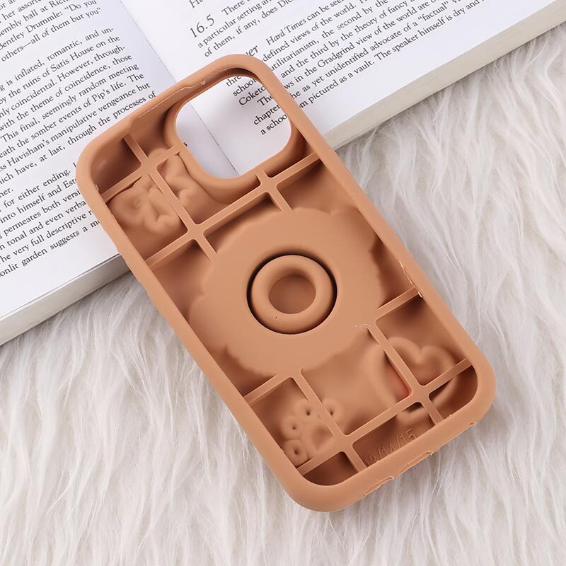 قاب سیلیکونی آیفون iPhone 13 / 14 پاپ سوکت دار طرح پودل - 4