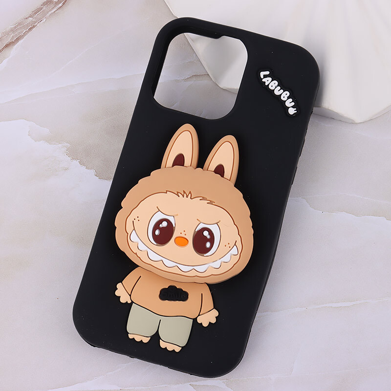 قاب سیلیکونی آیفون iPhone 14 Pro Max پاپ سوکت دار طرح Labubu کد 1 - 7