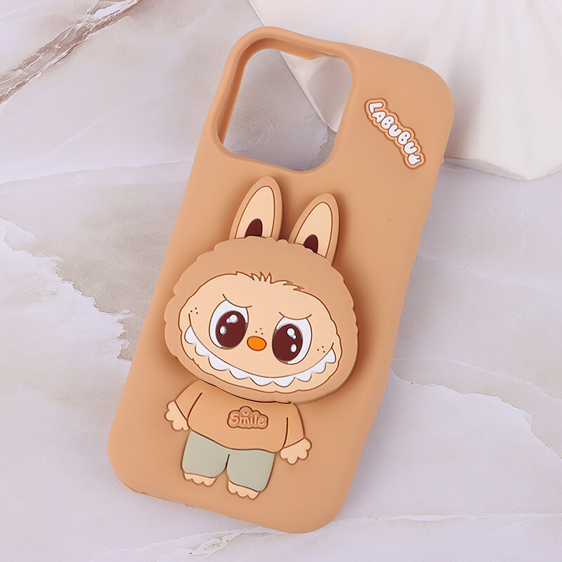 قاب سیلیکونی آیفون iPhone 15 Pro Max پاپ سوکت دار طرح Labubu کد 1 - 8